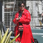 Khloe Kardashian and Kris Jenner visit a farm while filming in Fillmore
