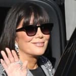 Kris Jenner with her new hair do and Cory Gamble arrive to Jimmy Kimmel