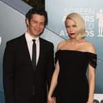26th Annual SAG Awards - Arrivals. 19 Jan 2020 Pictured: Michelle Williams, Thomas Kail.
