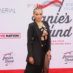 Kat Graham attends the 4th Annual GRAMMY Awards Viewing Party to benefit Janie's Fund at Hollywood Palladium on April 3, 2022 in Los Angeles, California.