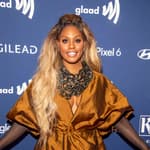 Laverne Cox attends the 33rd Annual GLAAD Media Awards at The Hilton Midtown on May 06, 2022 in New York City. 06 May 2022 Pictured: NEW YORK, NEW YORK - MAY 06: Laverne Cox attends the 33rd Annual GLAAD Media Awards at The Hilton Midtown on May 06, 2022 in New York City.