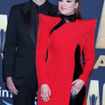 Cade Foehner, Gabby Barrett at the 2022 Academy of Country Music Awards