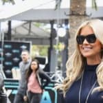 Christina Anstead shows off her growing baby bump