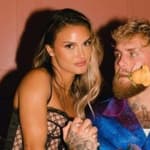 Jake Paul and Julia Rose posing.