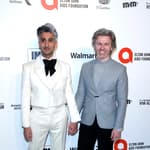 Tan France, Rob France at the 28th Elton John Aids Foundation Viewing Party at the West Hollywood Park on February 9, 2020 in West Hollywood, CA