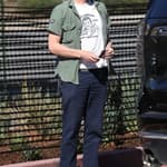 Johnny Knoxville playdate with family in Los Angeles