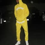 Tristan Thompson sports all yellow as he parties at Nightingale Plaza night club with friends