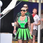 Amber Rose wears a apos Hoechella apos outfit to Coachella day 2