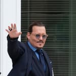 Johnny Depp at the Fairfax County Courthouse