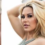 Kindly Myers in a tiny crop top and thong