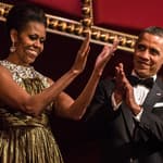 Barack & Michelle Obama at the 2012 Kennedy Center Honors Reception