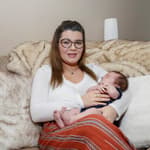 Amber Portwood with her baby James in Indianapolis