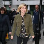 Doctor Who Jodie Whittaker arriving at BBC Radio Two Studios to promote the new series - London