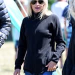Anna Faris and Eva Longoria enjoy a break together off set as they film Overboard in Canada