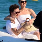 Brooklyn Beckham and t Nicola Peltz at the club 55 in St tropez France St tropez on july 13 2022