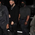 Rapper Drake is all smiles as he heads to the Nice Guy Restaurant to party