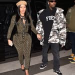 Cardi B amp Boyfriend Offset are seen arriving at the Grey Goose cocktail party hosted by Carine Roitfeld