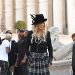 Celebrities at the Rick Owens Womenswear Spring Summer 2023 show in Paris