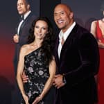 Lauren Hashian and Dwayne Johnson.