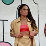 Michelle Young stuns during a street style photoshoot in Los Angeles