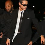 Kim Kardashian and Pete Davidson hold hands while arriving back at their Ritz-Carlton Hotel after attending The MET Gala in New York City