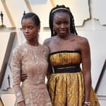 Letitia Wright and Danai Gurira arrive for the 91st Academy Awards