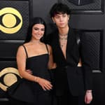Charli D'Amelio And Landon Barker Attend The 65th Grammy Awards In Los Angeles