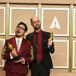 Daniel Kwan and Daniel Scheinert at the Oscars 2023: PRESS ROOM
