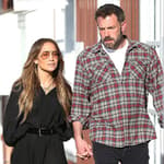 Jennifer Lopez and Ben Affleck strolling in the Brentwood Country Mart in Los Angeles
