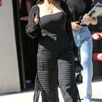 Kourtney Kardashian is seen leaving boohoo on Melrose place