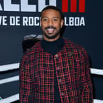 Michael B. Jordan attends the Creed III premiere at Le Grand Rex