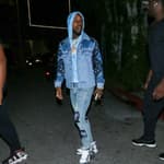 Usher Raymond outside The Nice Guy in Hollywood