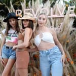 Olivia Culpo, Sophia Culpo, Aurora Culpo at REVOLVE FESTIVAL 2022