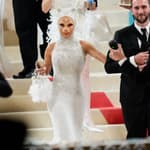 Doja Cat arrives at The 2023 Met Gala Celebrating "Karl Lagerfeld: A Line Of Beauty" on May 1, 2023 in New York City