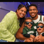 Giannis Antetokounmpo and Mariah Riddlesprigger