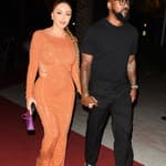 Celebrities arrive for the final night of Carbone Beach in Miami