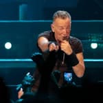 Bruce Springsteen performing at Paris La Defense Arena in Paris