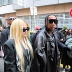 Singer Avril Lavigne and Tyga attend Y/Project runway in Paris