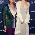 Raven-Symoné and wife Miranda Maday at the the 34th Annual GLAAD Media Awards at The Beverly Hilton on March 30, 2023 in Beverly Hills, California.