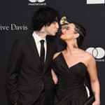 Demi Lovato and boyfriend Jutes at Clive Davis Annual Pre-Grammy Party - Arrivals