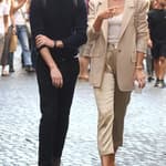 Karlie Kloss and husband Joshua Kushner strolling in Rome