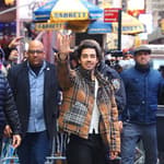 Singer Joe Jonas seen leaving Good Morning America