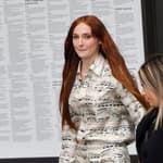 Sophie Turner attending the Louis Vuitton fashion show in Paris