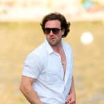 Aaron Taylor-Johnson and Sam Taylor-Johnson are seen leaving Elton John's luxury yacht in the South of France
