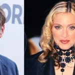 A collage of Sean Penn and Madonna posing on red carpets