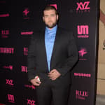 Weston Cage poses on the red carpet at "Mandy" Los Angeles Special Screening