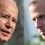 Joe Biden (left) and Hunter Biden (right)