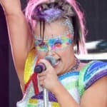 JoJo Siwa performing at the Los Angeles Gay Pride celebration