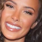 Maya Jama smiles close up