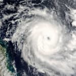 Eye of a hurricane